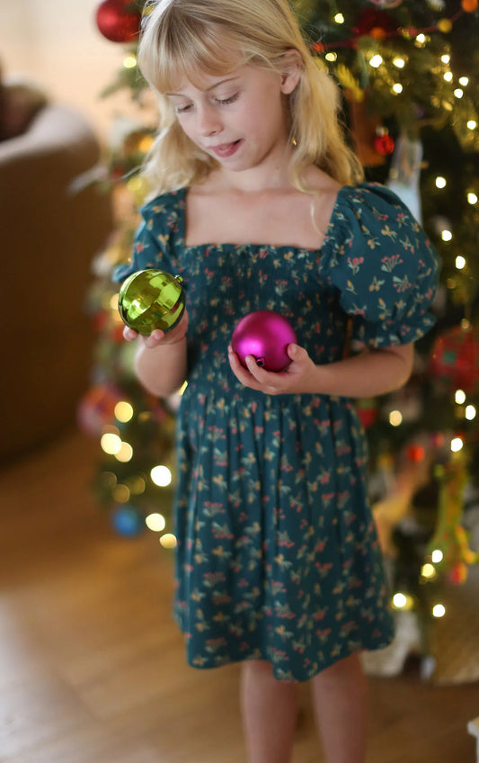 Winter Berries Long Sleeve Dress