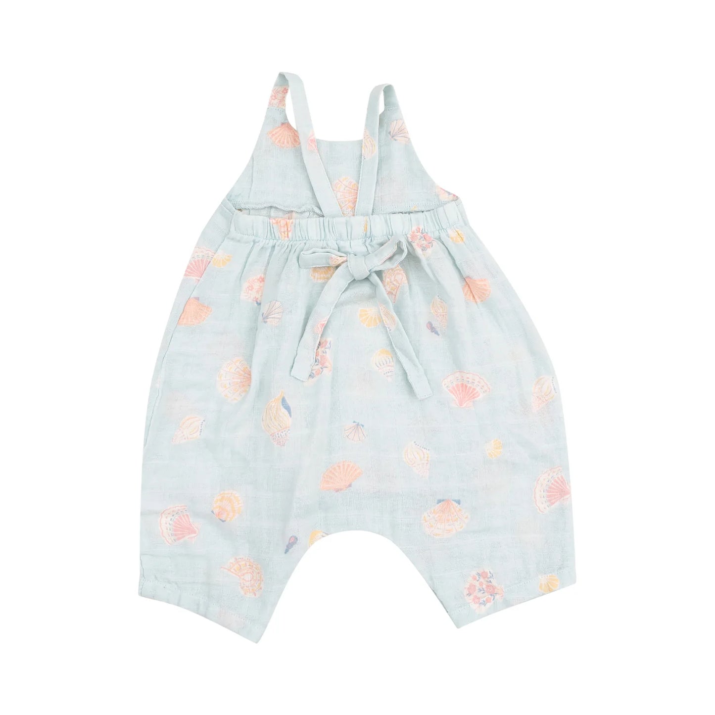 Pretty Shells Tie-Back Baby Romper