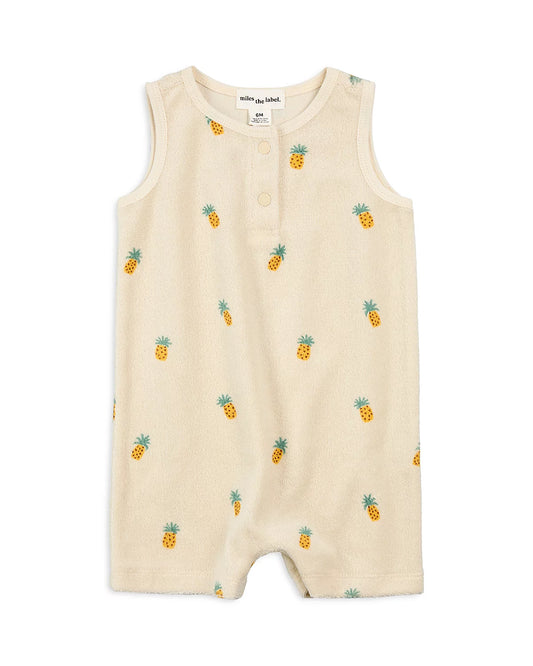 Pineapples Sponge Baby Jumpsuit