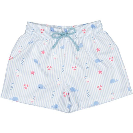 Nautical Swim Trunks