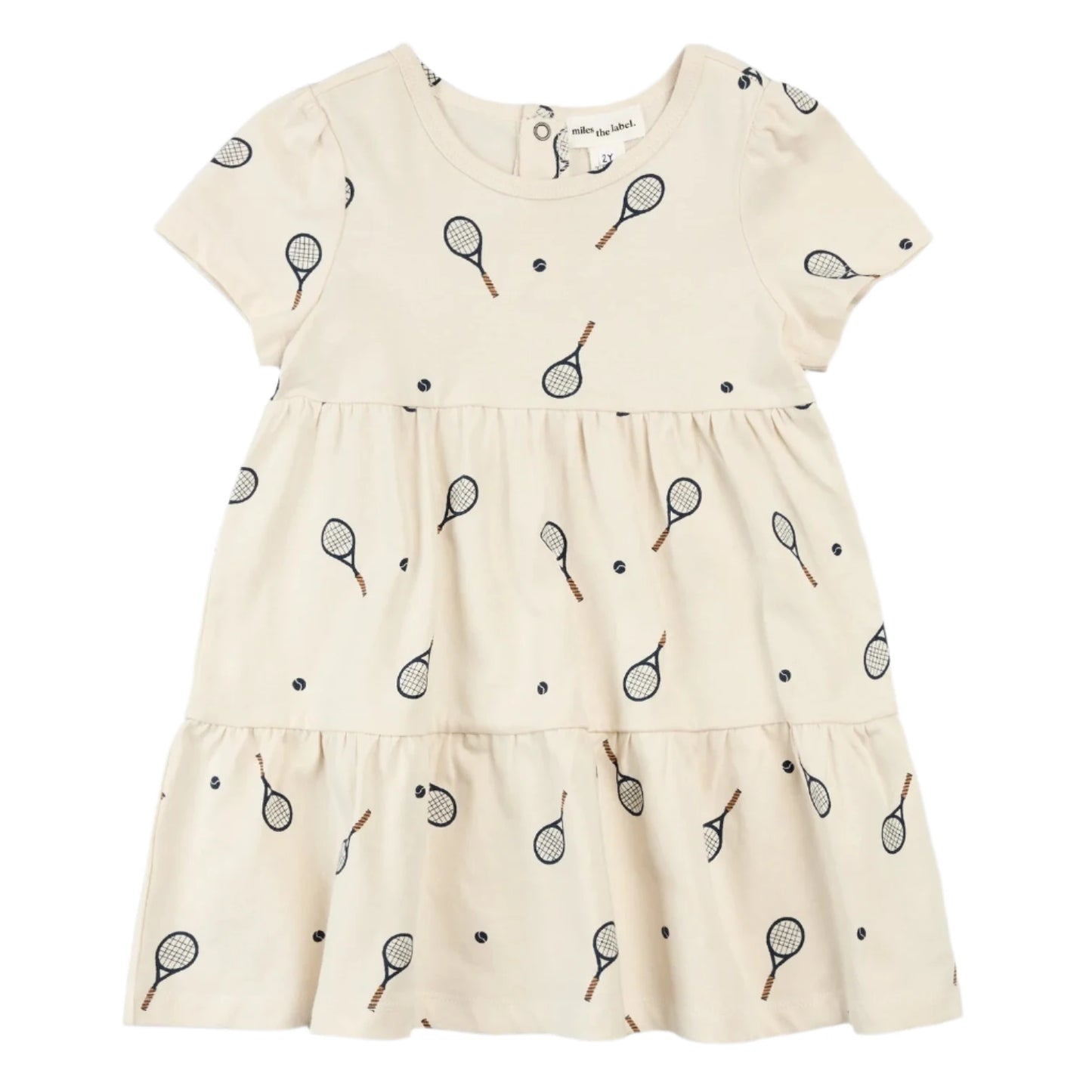 Racquet Print Jersey Dress