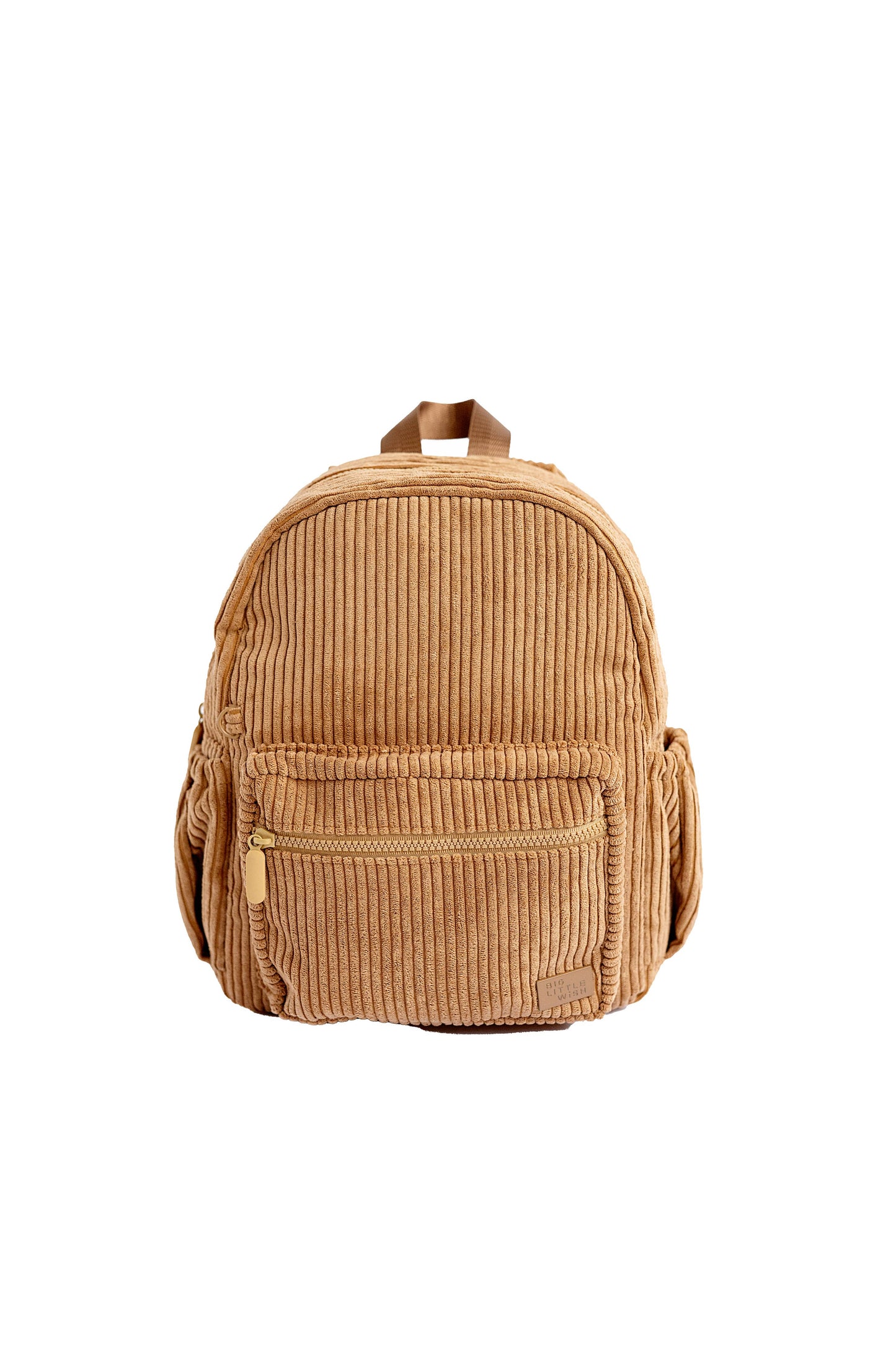 Camel Corduroy Mini Backpack