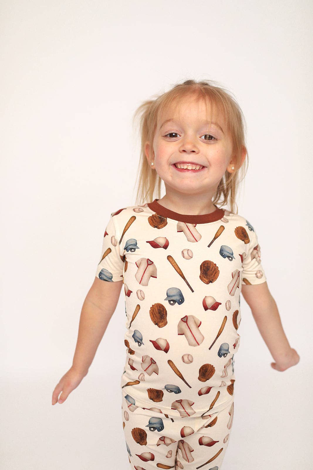 Baseball 2 Piece Bamboo Pajama Set
