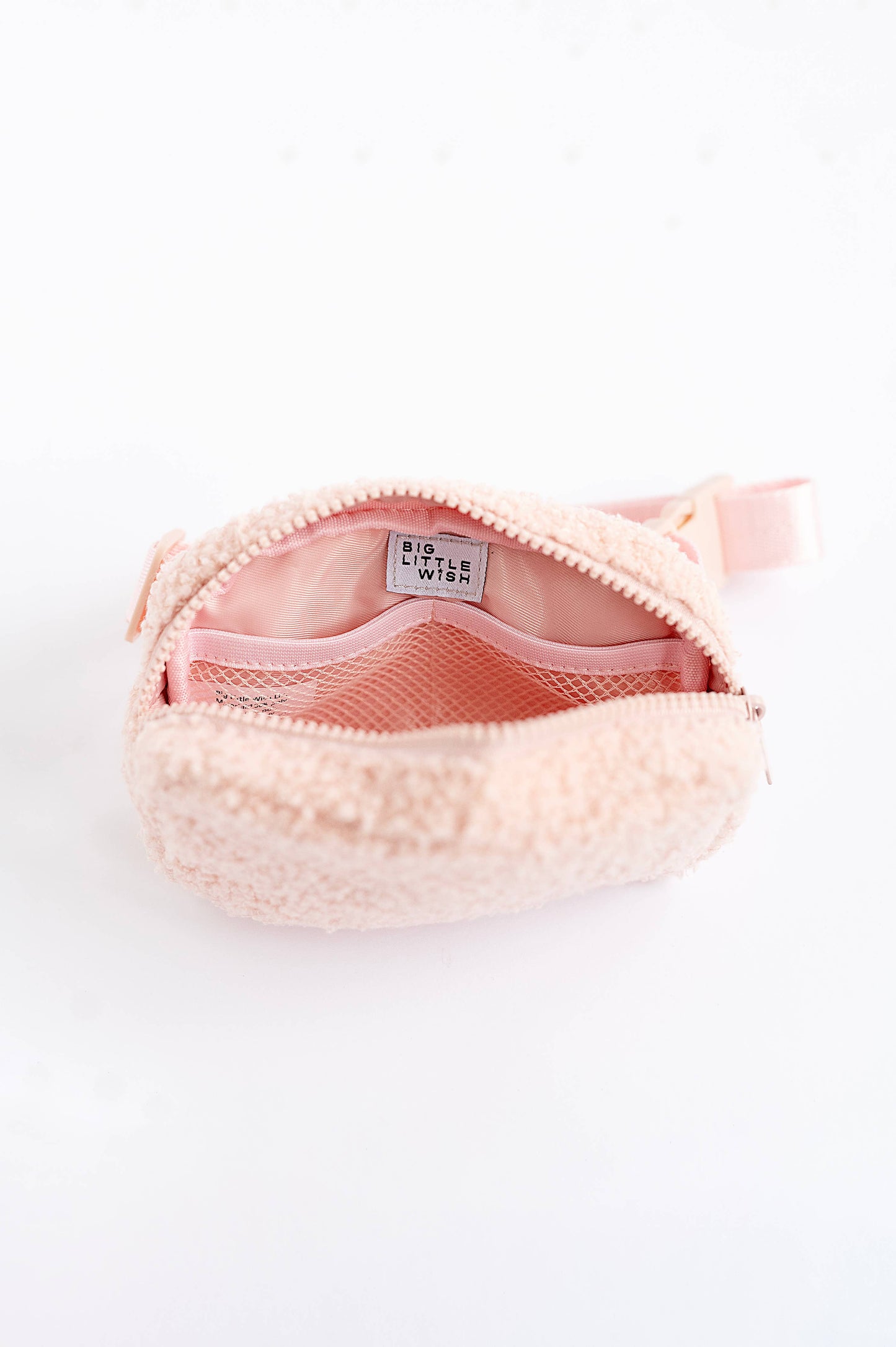 Sherpa Light Pink Belt Bag