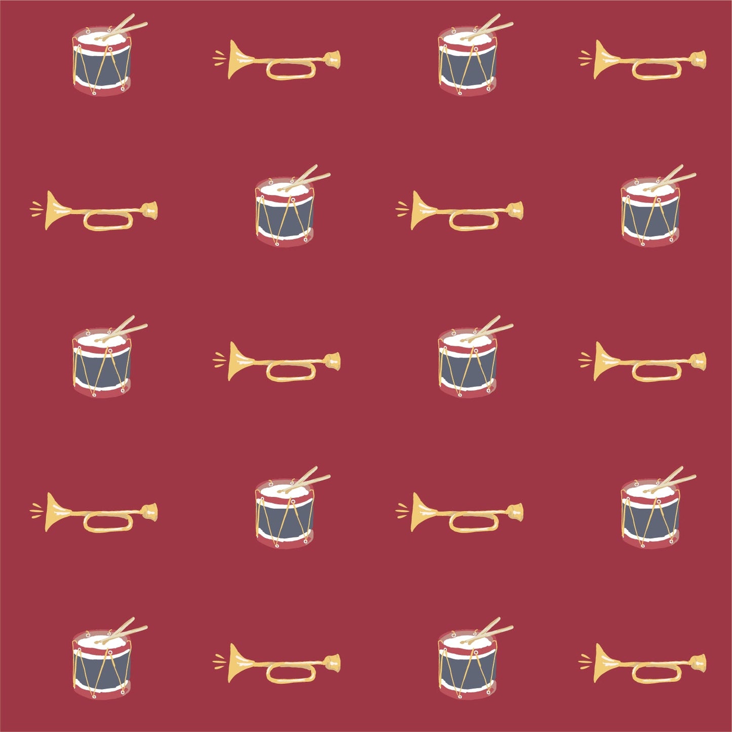 Drummer Boy Red Holiday Pajamas