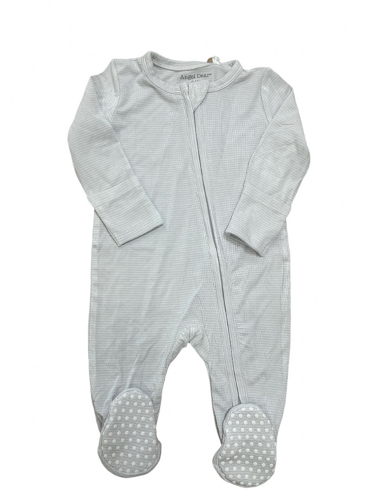 Gray Striped 2-Way Footie
