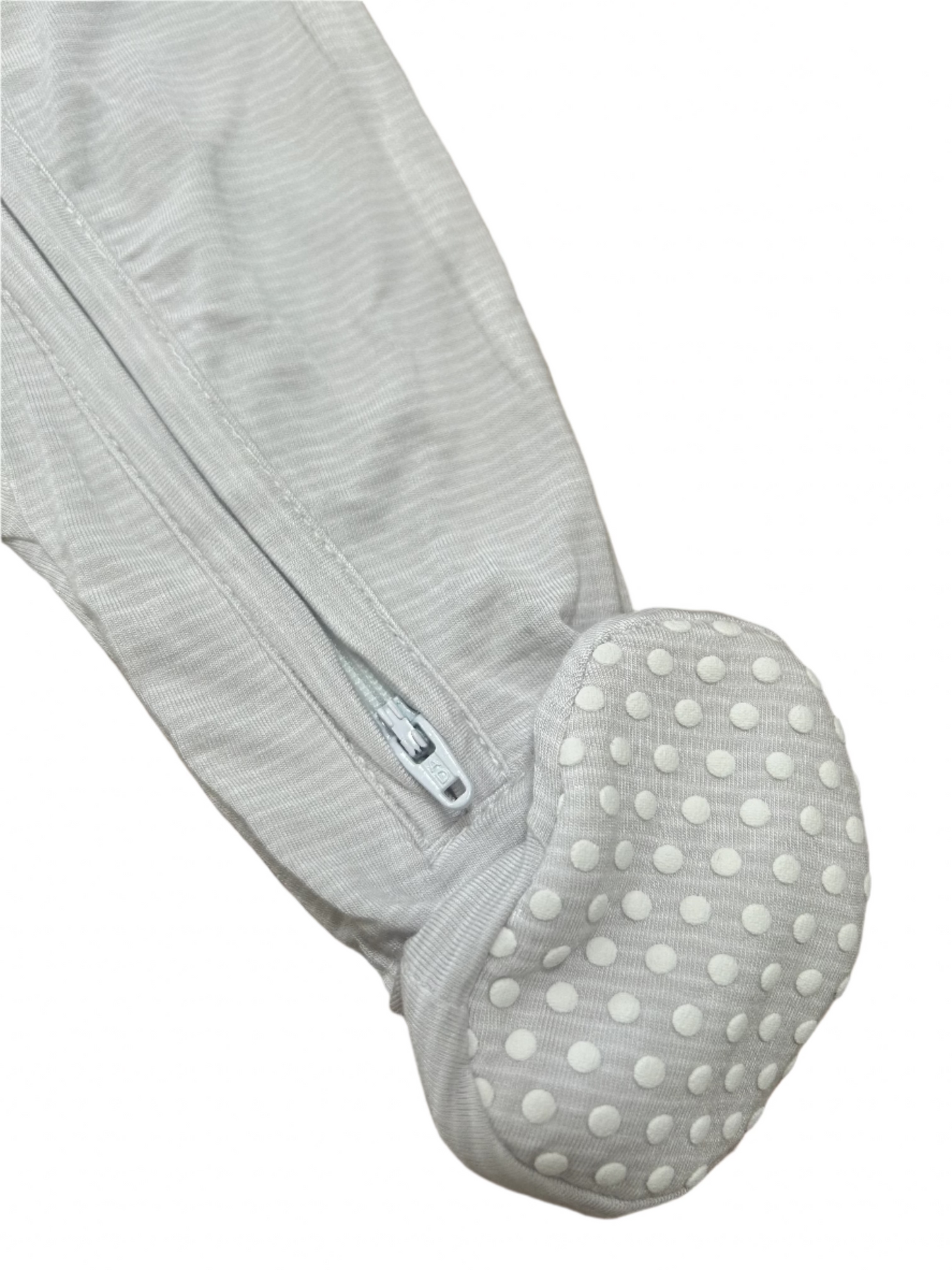 Gray Striped 2-Way Footie