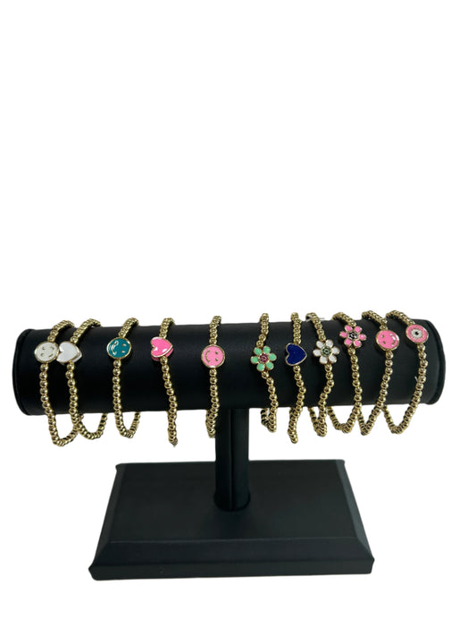 Briati Children's Charm Ball Brass Bracelets