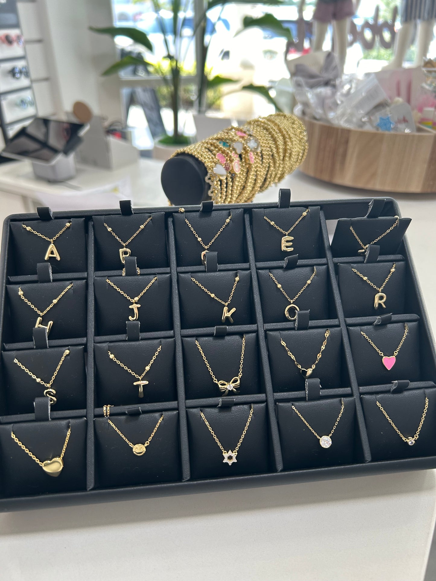 Gold Briati Charm Necklace: