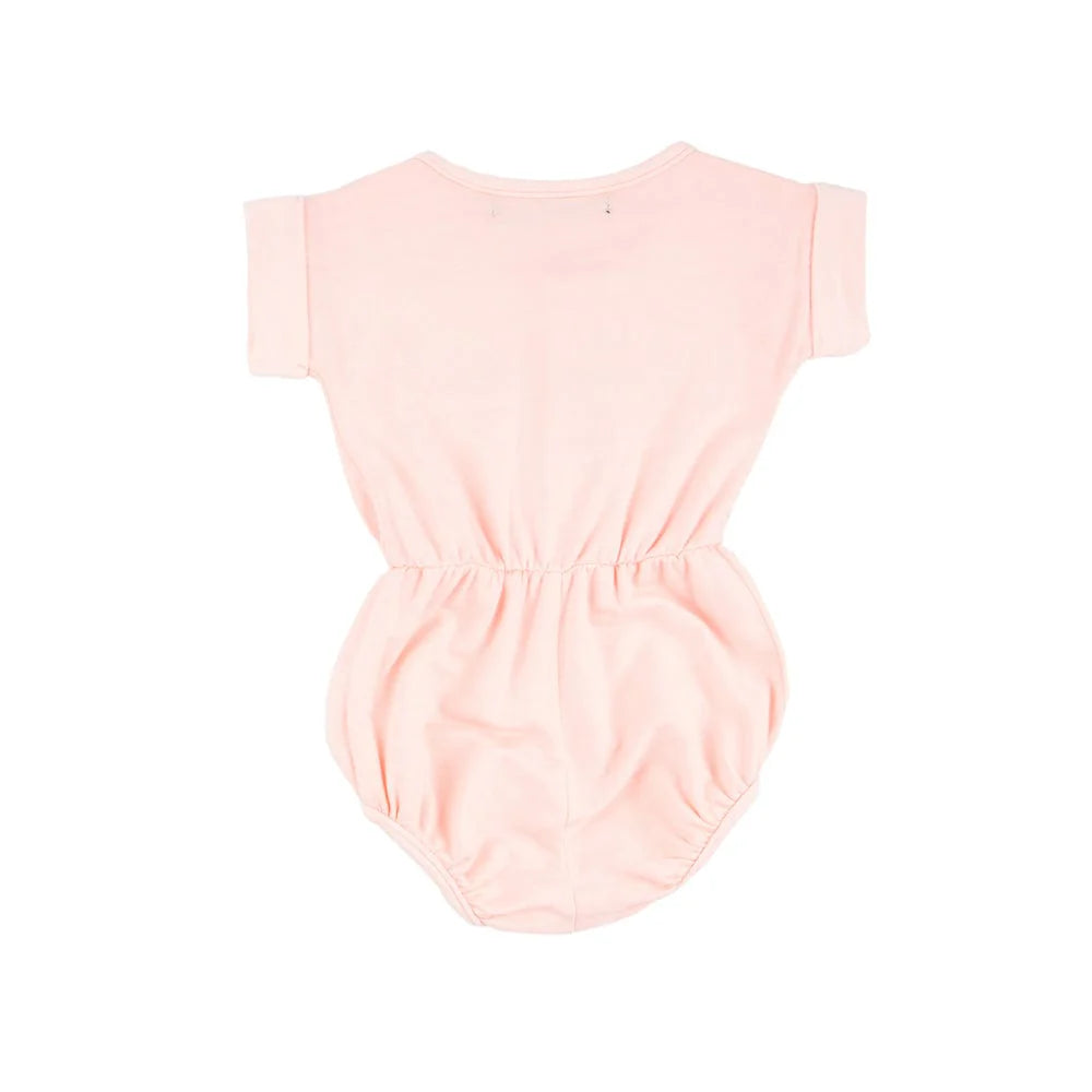 Judy Bubble Romper Coral
