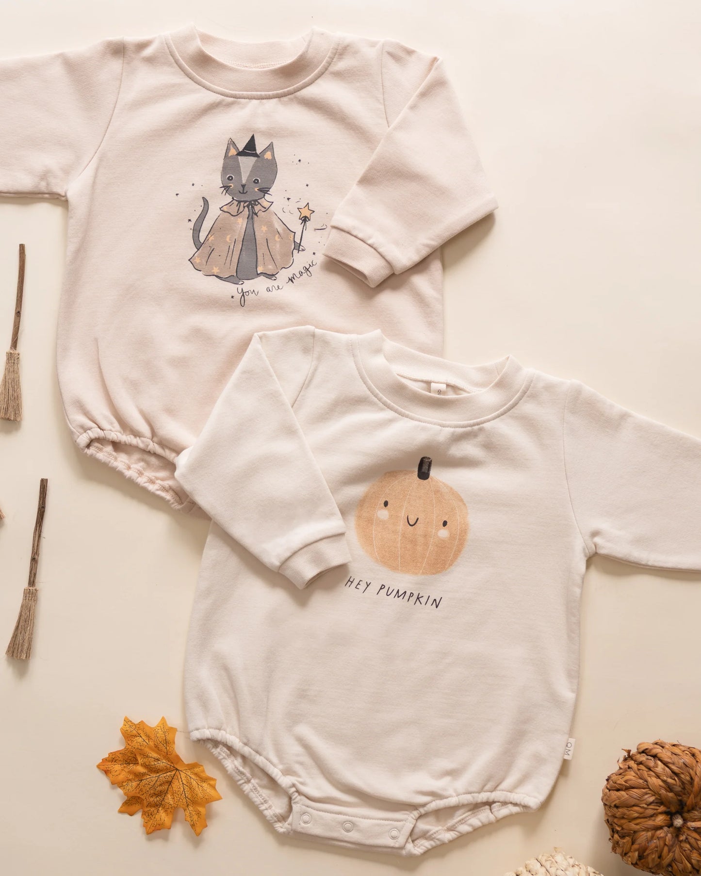 Magic Kitty Crewneck Bubble Romper