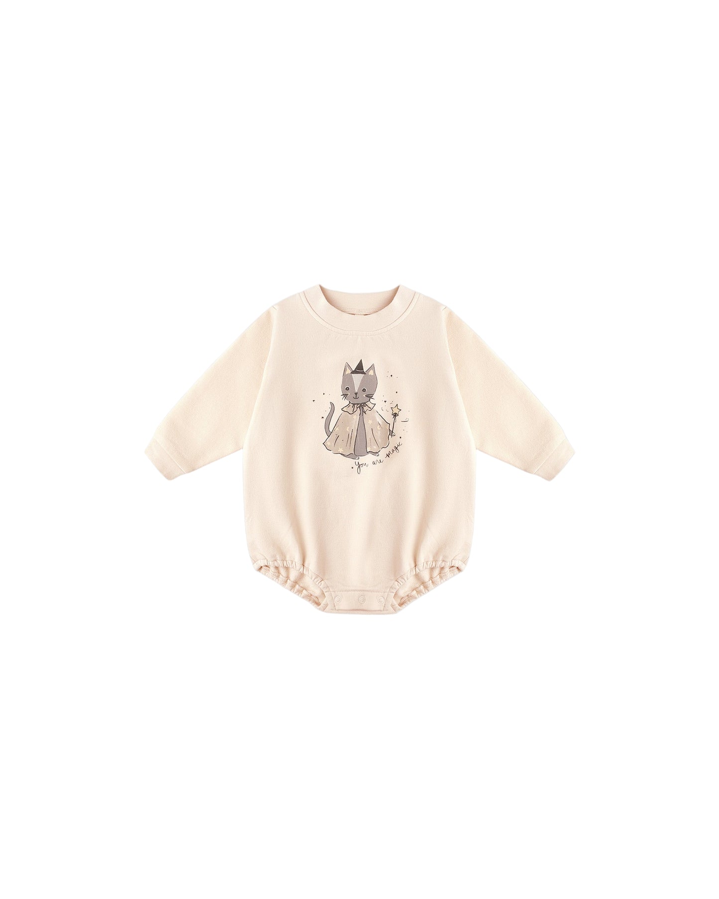Magic Kitty Crewneck Bubble Romper
