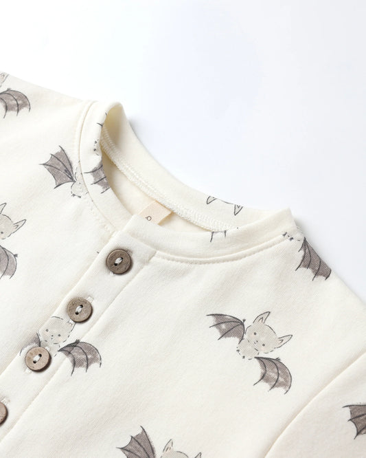 Bat Relaxed Fleece Jumpsuit