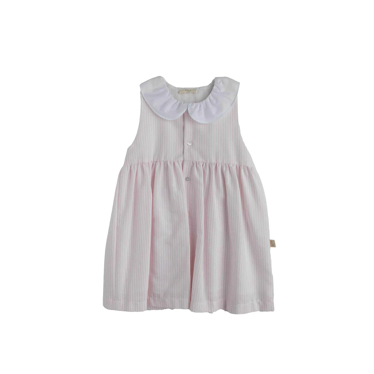Pinstripe Pink Frill Dress