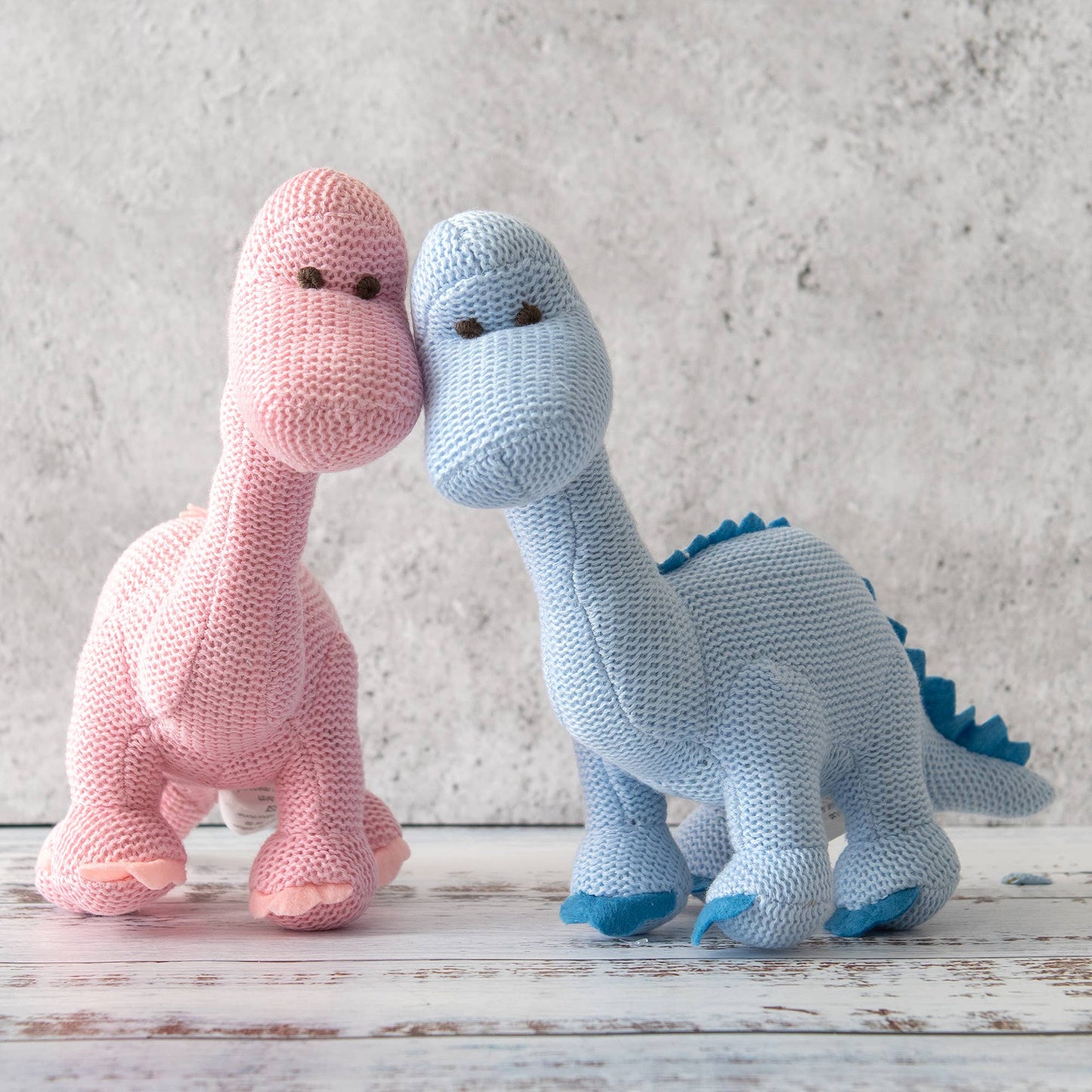 Knit Dinosaur Baby Rattle