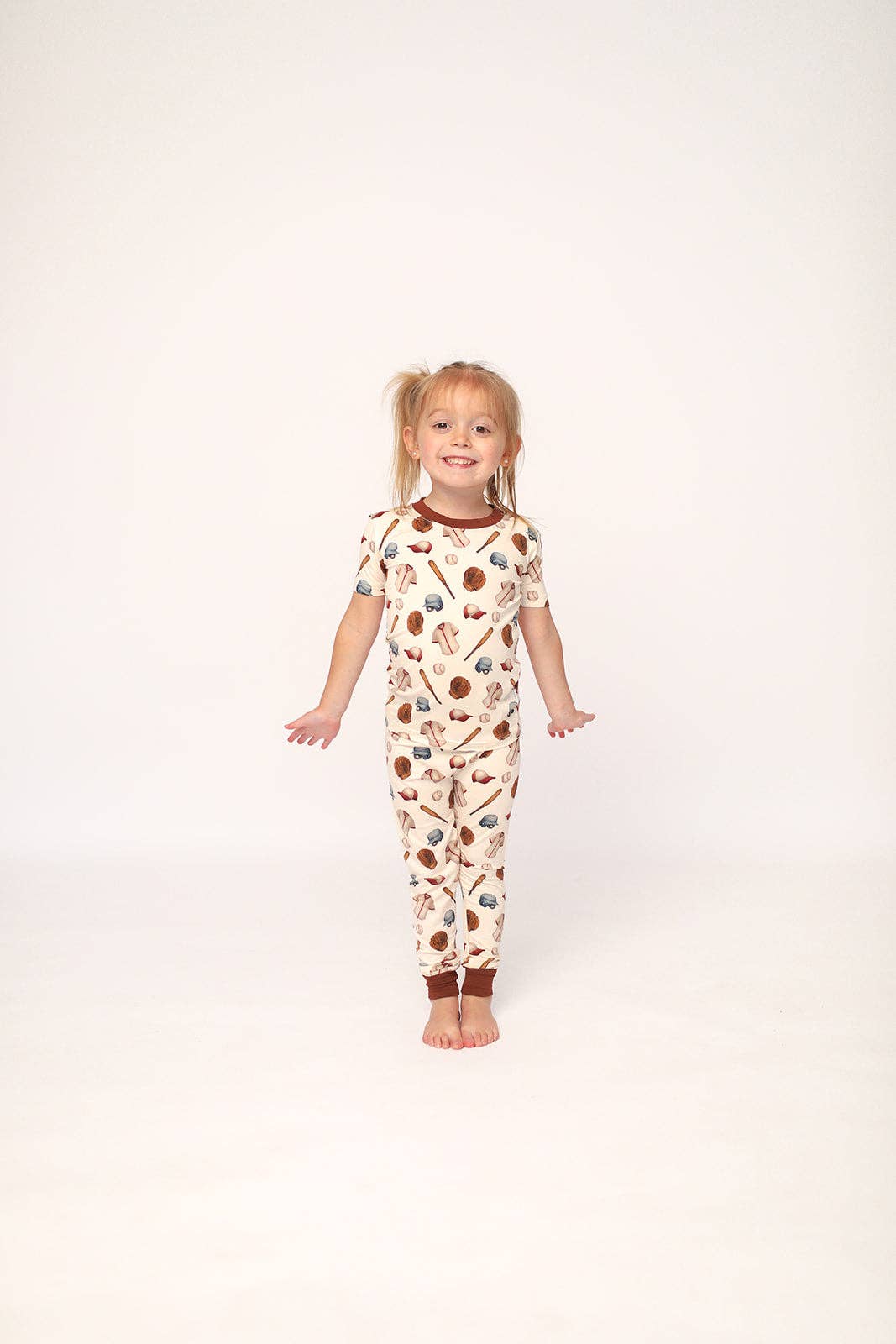 Baseball 2 Piece Bamboo Pajama Set