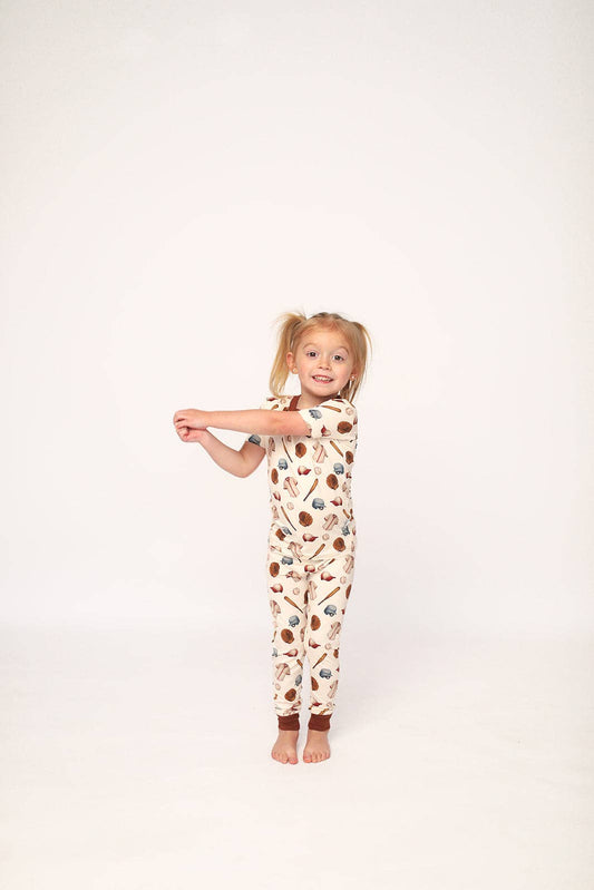 Baseball 2 Piece Bamboo Pajama Set