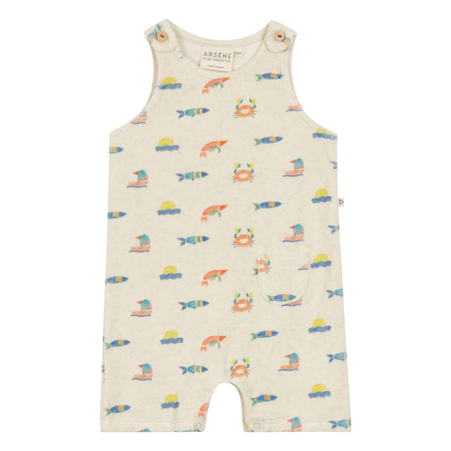 Fish Sponge Baby Jumpsuit