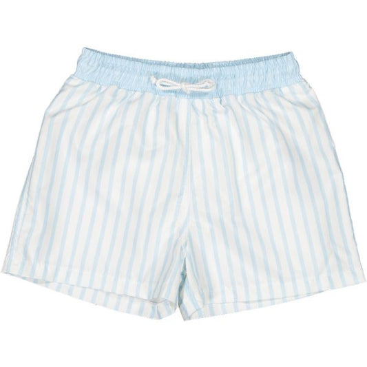 Blue Striped Swim Trunks
