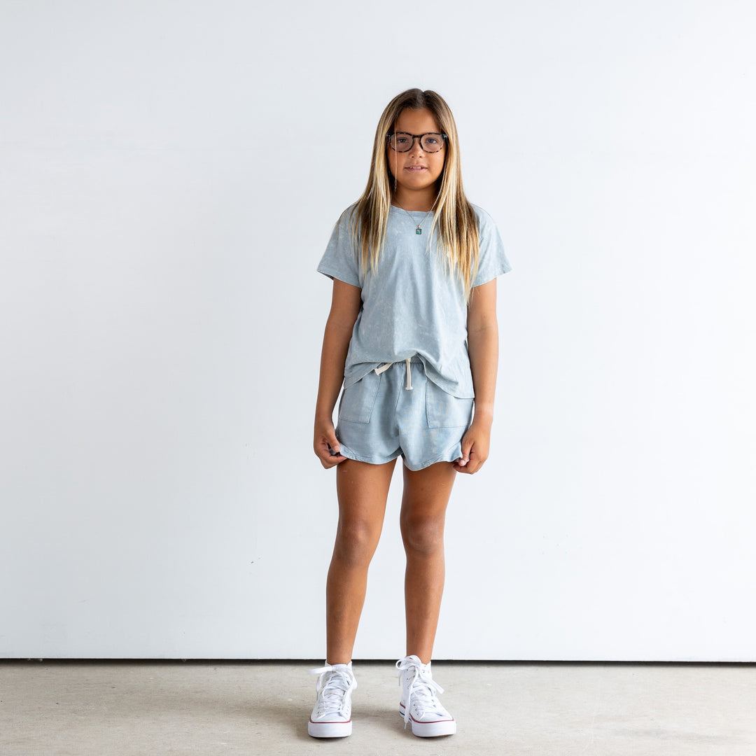 Bloom Girls Acid Washed Shorts