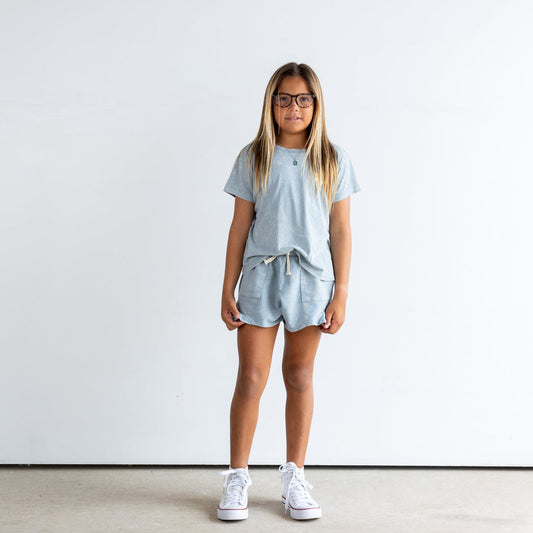 Bloom Girls Acid Washed Shorts