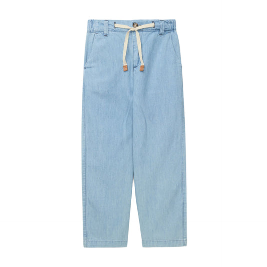 Denim Drawstring Pants