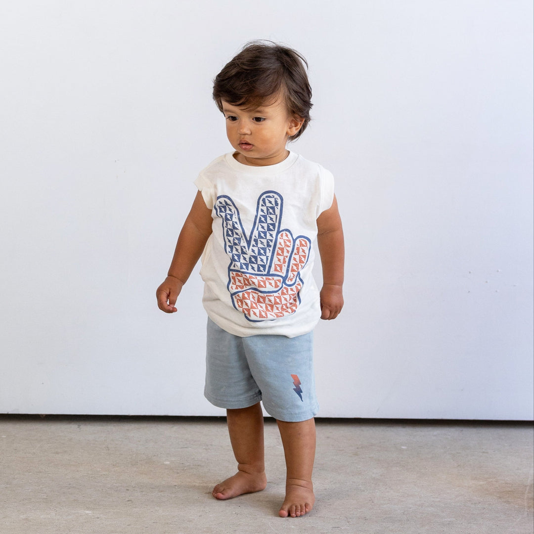 Raw Power Acid Washed Boy Shorts