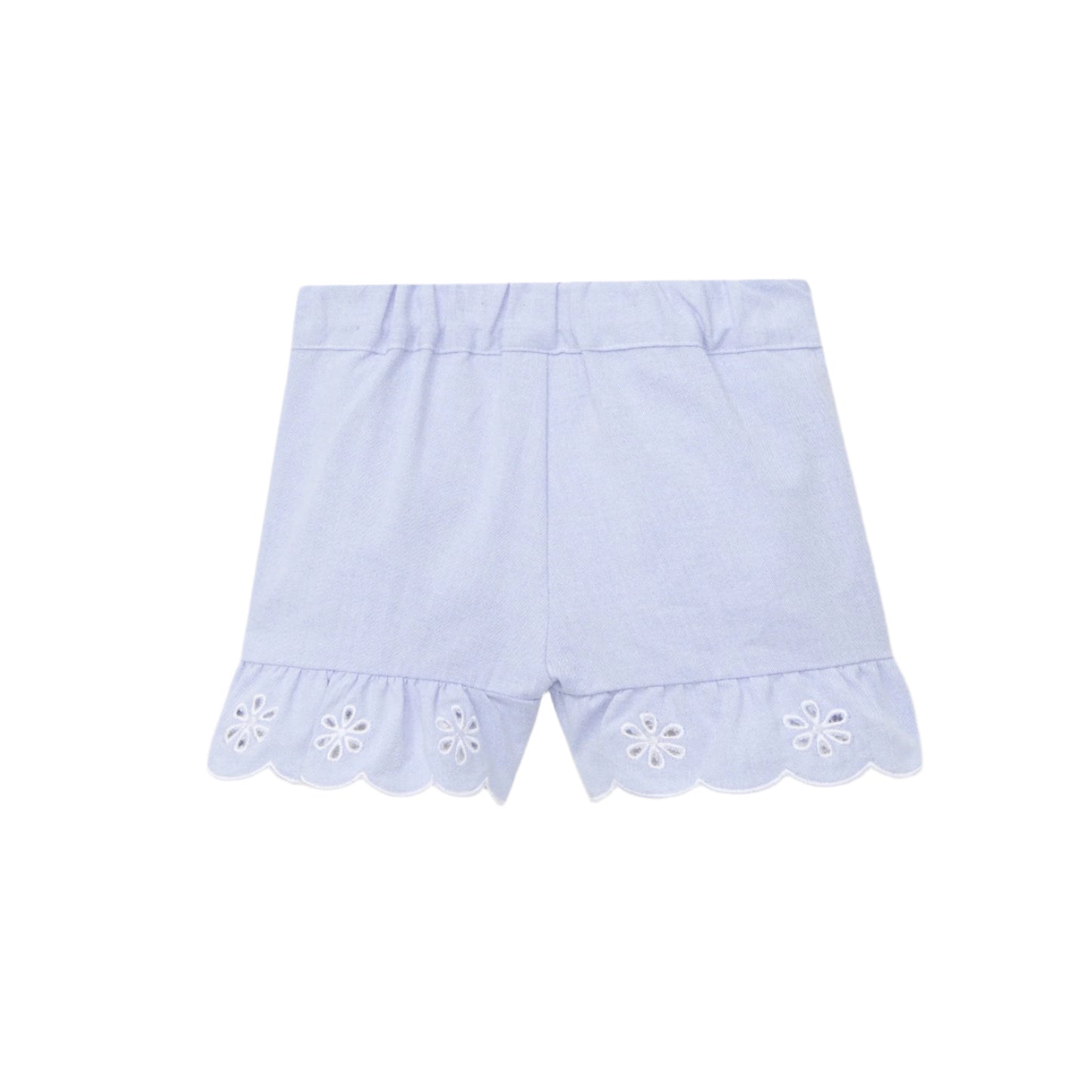 Blue Flower Stitched Skort