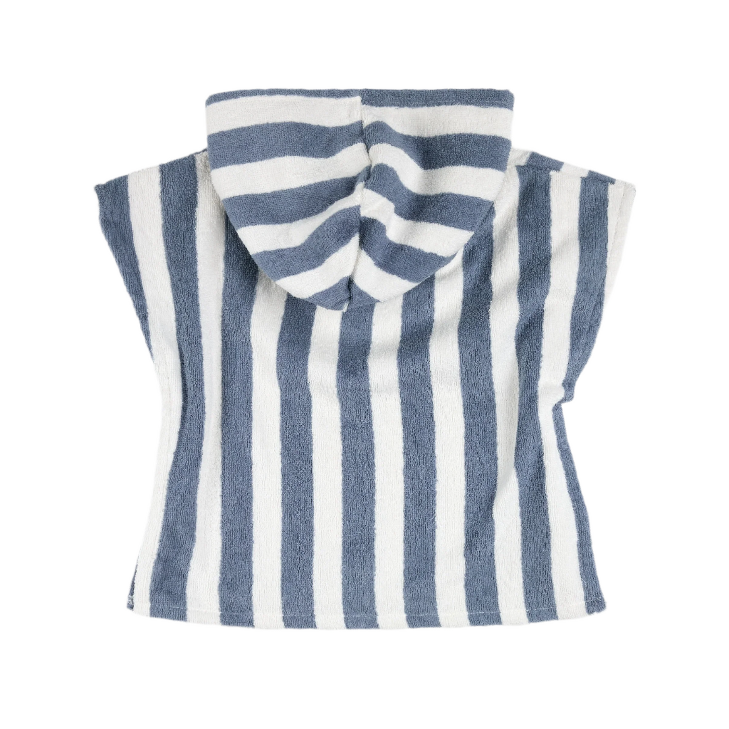 Faded Blue Striped Beach Poncho