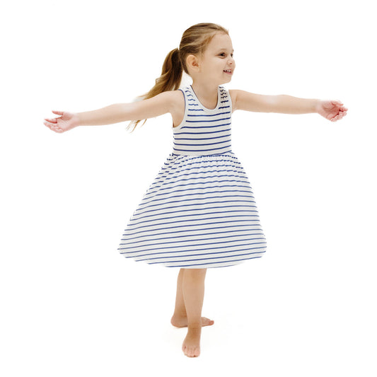 Stripe Vintage Navy Tank Dress