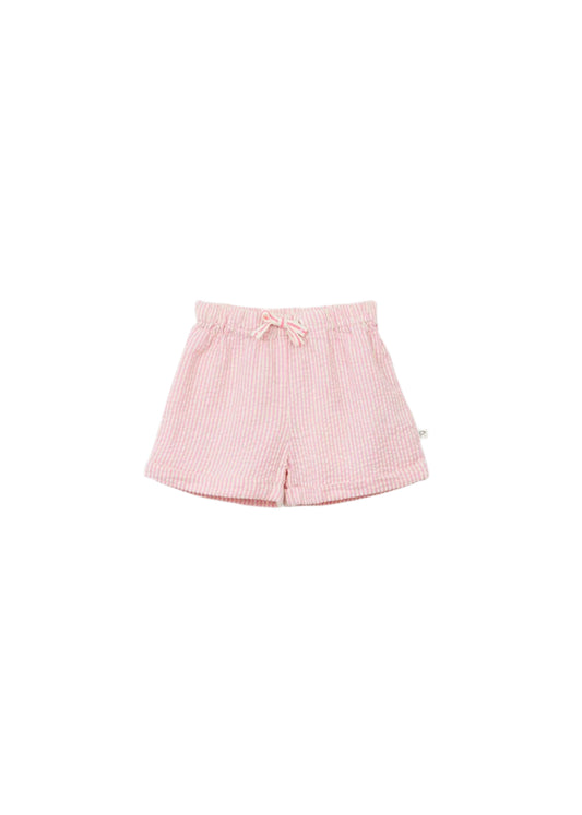 Pink Mini Striped Shorts
