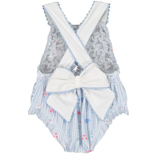 Nautical Frilled Swimsuit