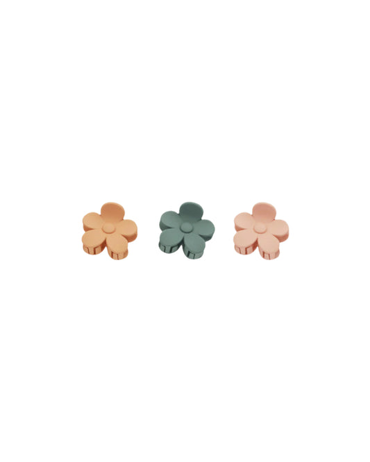 Flower Hair Clip Grapefruit, Eucalyptus, Pink