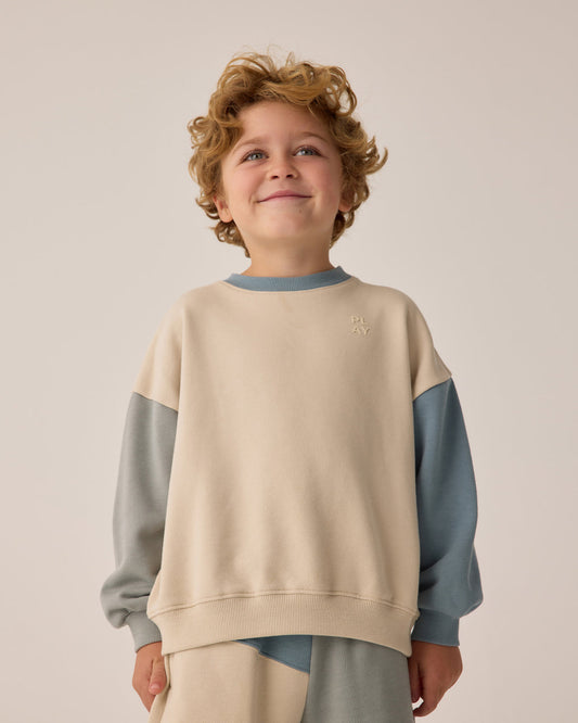 Relaxed Colorblock Play Sweatshirt