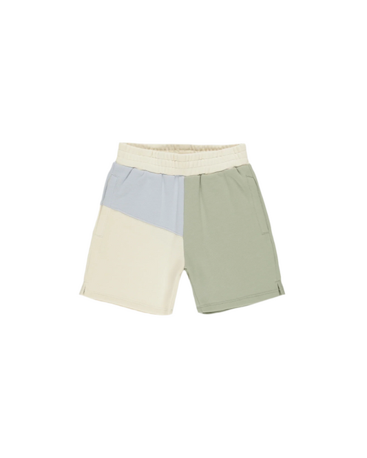 Boxing Short Sage Color Block