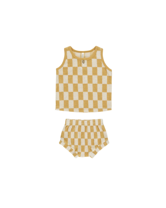 Marigold Check Terry Set