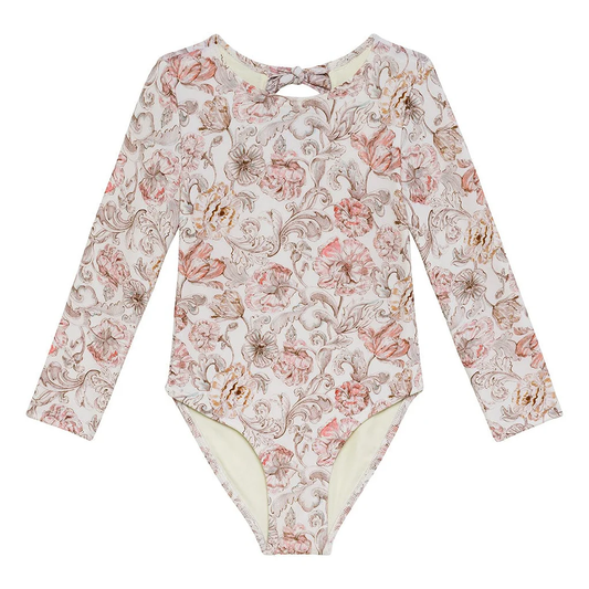 Venecia Floral Mini Long Sleeve One-Piece