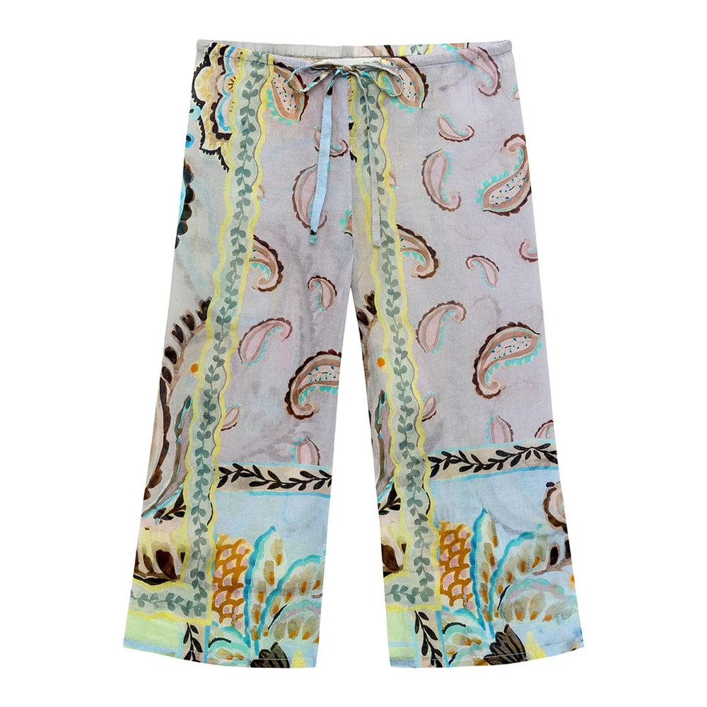 St. Barths Floral Mini Drawstring Pant