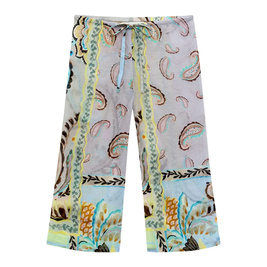 St. Barths Floral Mini Drawstring Pant
