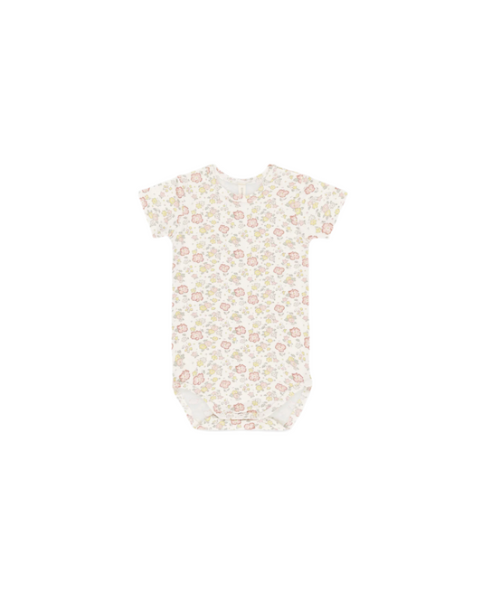 Bloom Print Bamboo Short Sleeve Bodysuit