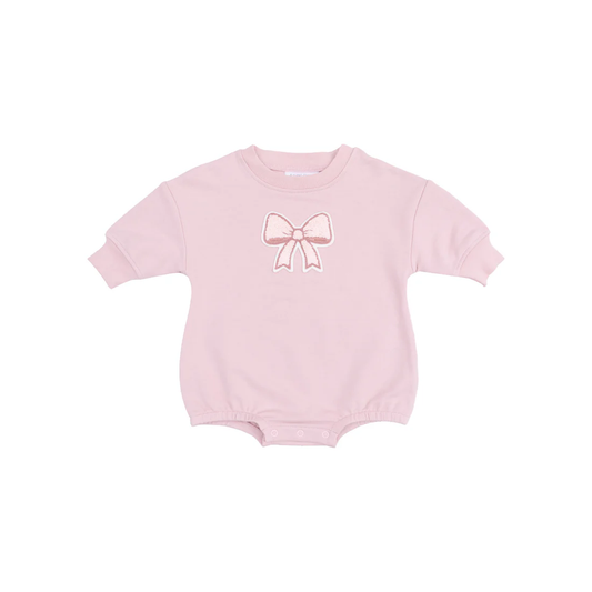 Bow Applique Sweatshirt Bubble