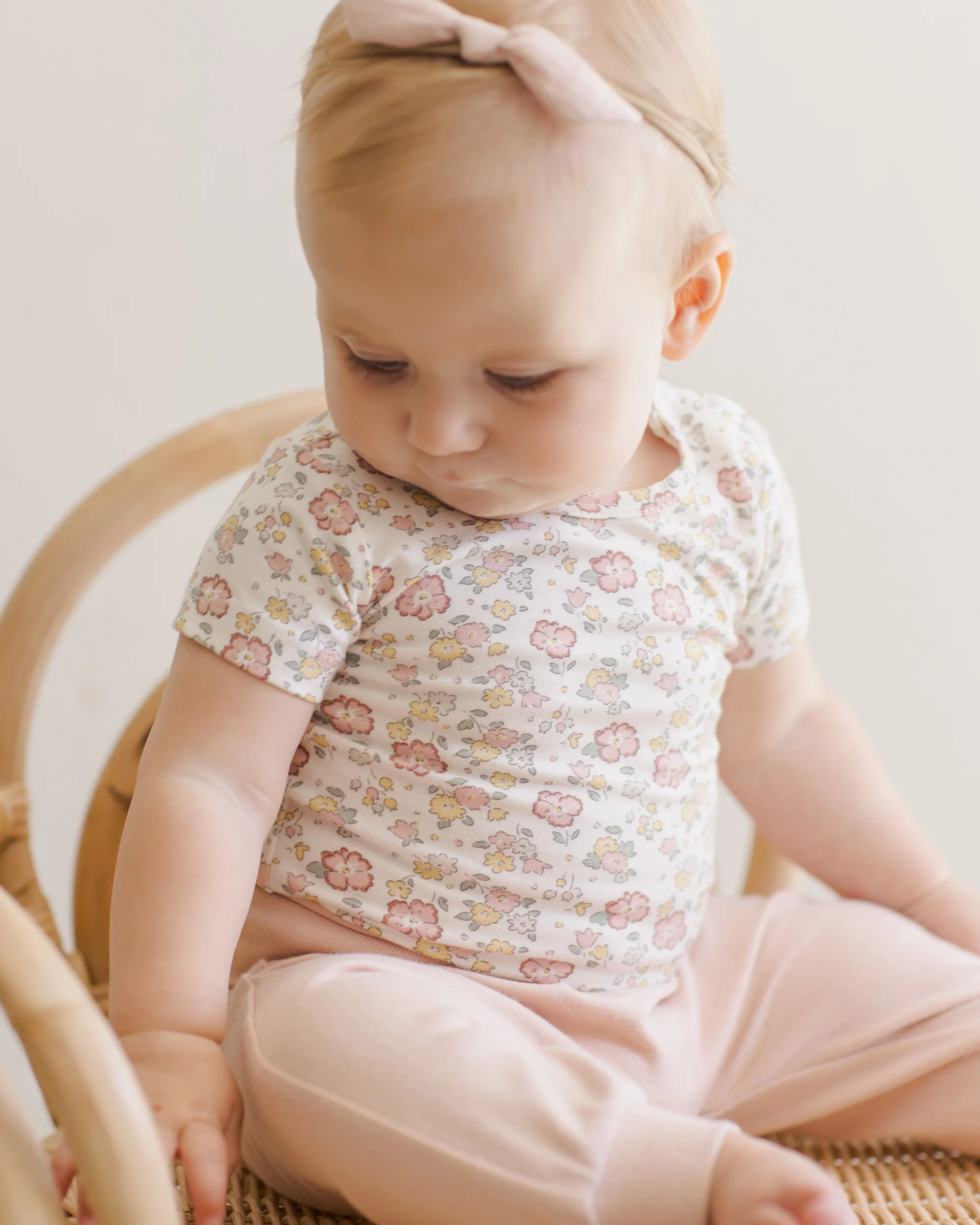 Bloom Print Bamboo Short Sleeve Bodysuit