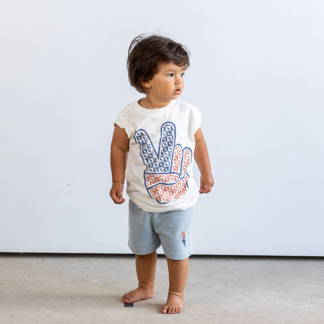 Raw Power Acid Washed Boy Shorts