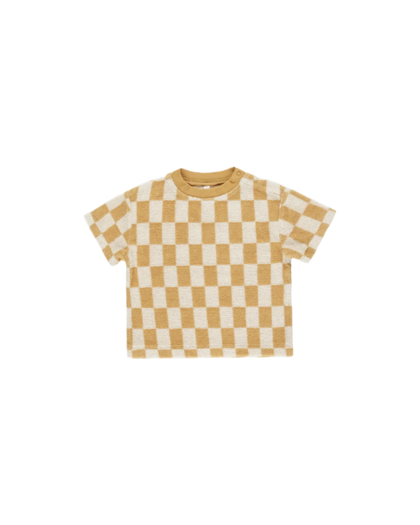 Marigold Check Relaxed Tee