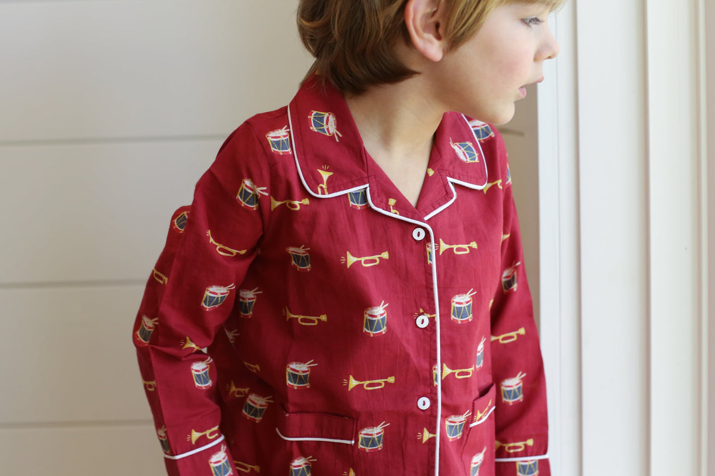 Drummer Boy Red Holiday Pajamas