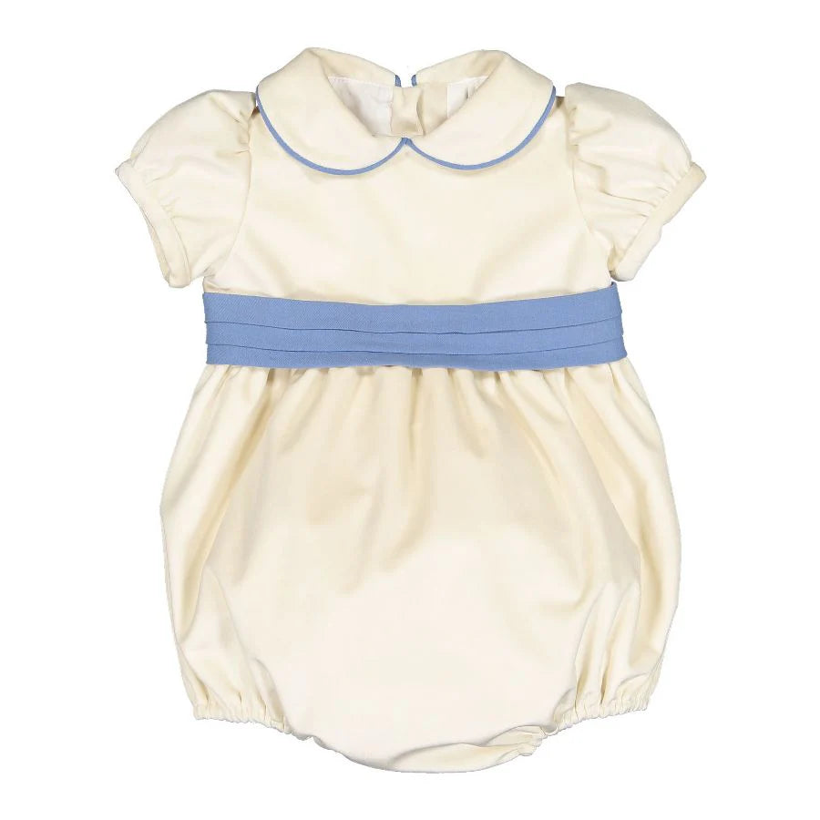 Royal Velvet Cream Bubble Romper