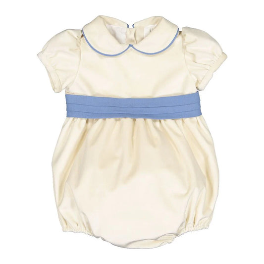 Royal Velvet Cream Bubble Romper