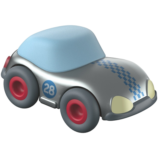 Push and Go Silver Race Car