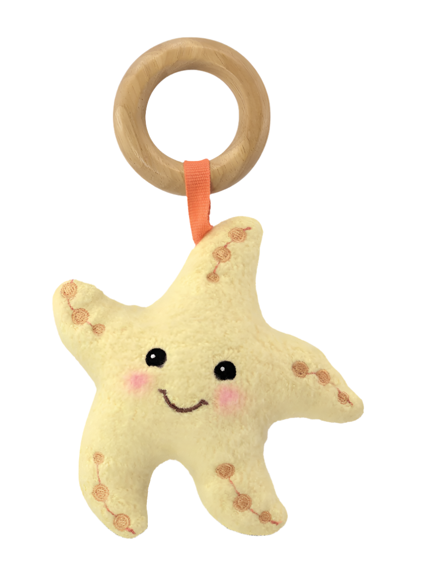 Starfish Teething Rattle