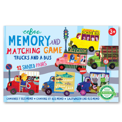 Trucks Memory Matching Game